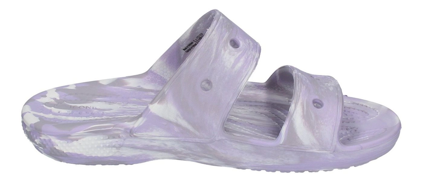 Crocs »CLASSIC CROC MARBLED SANDAL« Plateausandale Lavender Multi