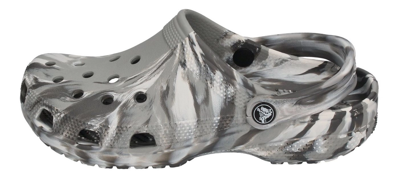 Crocs »CLASSIC MARBLED CLOG« Clog Light Grey Multi