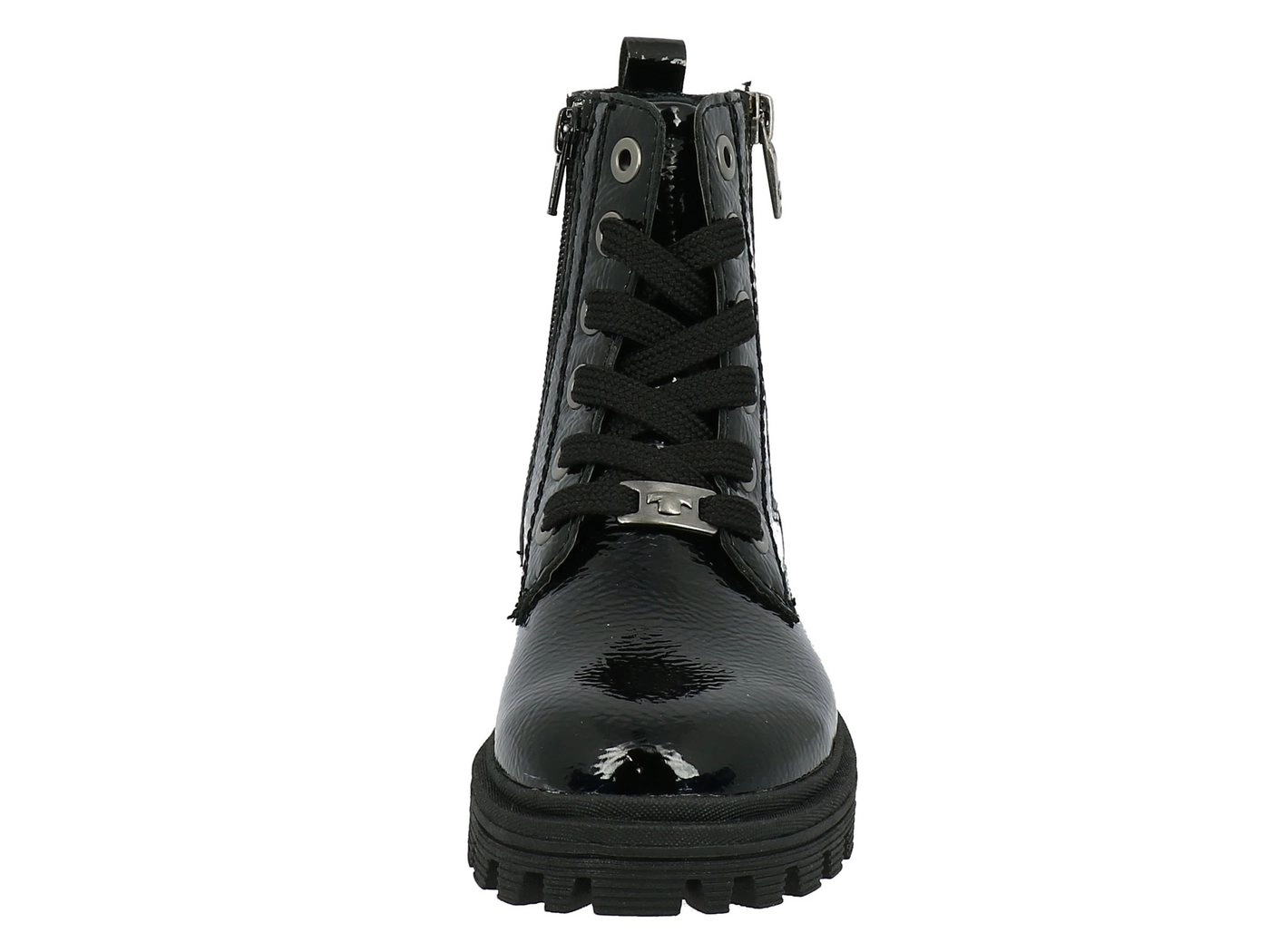 TOM TAILOR »Tom Tailor Stiefel mit Warmfutter für Mädchen Tex-Membran Zierreißverschluss Lackoptik« Stiefel
