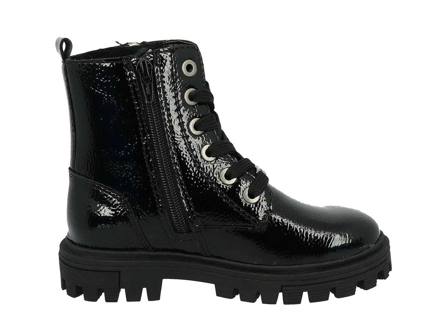 TOM TAILOR »Tom Tailor Stiefel mit Warmfutter für Mädchen Tex-Membran Zierreißverschluss Lackoptik« Stiefel
