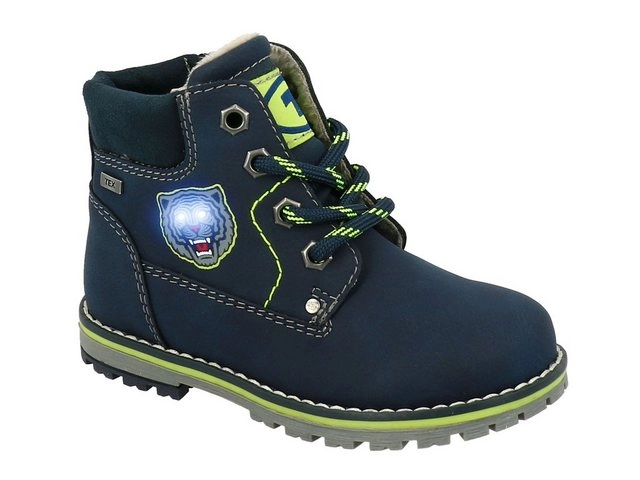 TOM TAILOR »Tom Tailor Stiefel mit Warmfutter für Jungen TEX-Membran Blinkeffekt Tiger« Stiefel