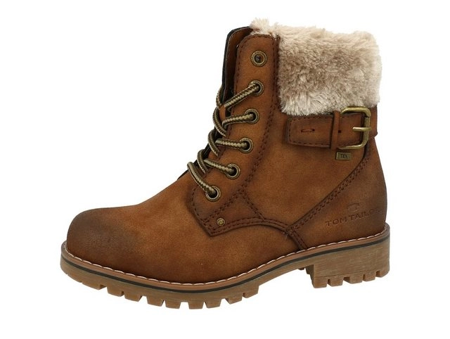 TOM TAILOR »Tom Tailor Stiefel mit Warmfutter für Mädchen Tex-Membran Zierschnalle Kunstfellrand« Stiefel