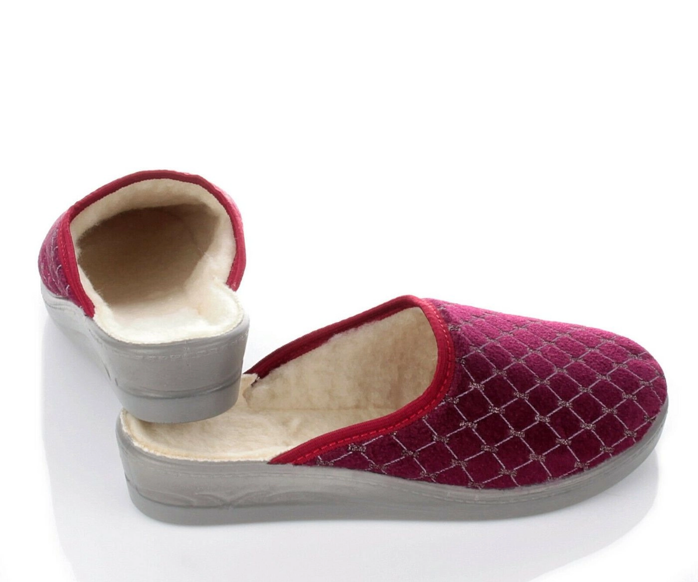 filsko »Leichte Winter Pantoffeln für Damen« Hausschuh mit Schafwolle gefüttert