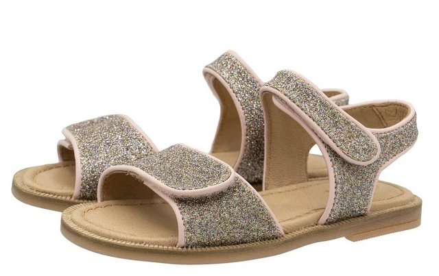 Clic »Clic Sandalen Mädchen mit Klett aus Leder 8974 Glitzer Rosa« Sandalette