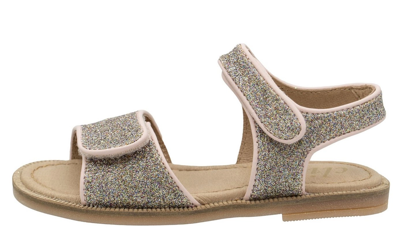 Clic »Clic Sandalen Mädchen mit Klett aus Leder 8974 Glitzer Rosa« Sandalette