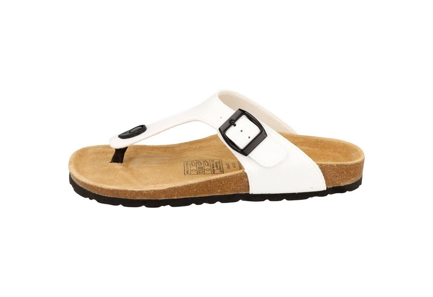 Cloxx »T67917 Damen Schuhe Zehentrenner Pantoletten Lederfußbett« Zehentrenner