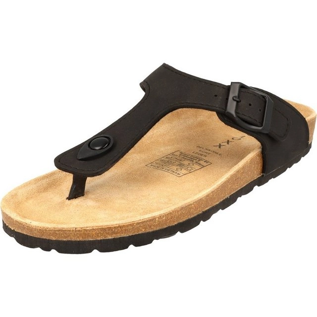 Cloxx »T67917 Damen Schuhe Zehentrenner Pantoletten Lederfußbett« Zehentrenner