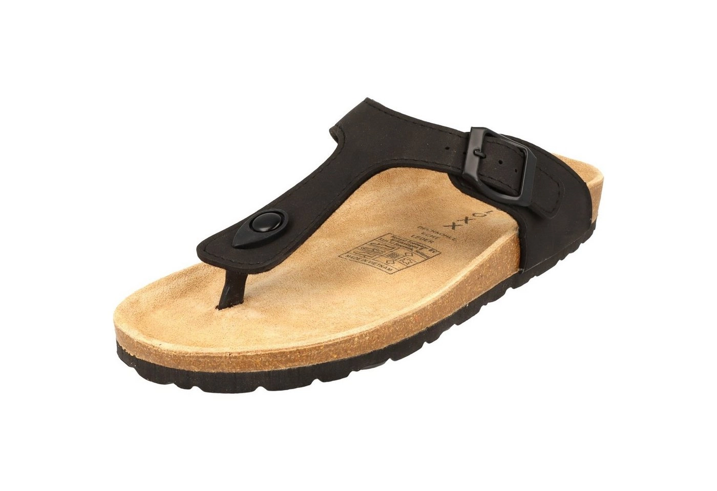 Cloxx »T67917 Damen Schuhe Zehentrenner Pantoletten Lederfußbett« Zehentrenner