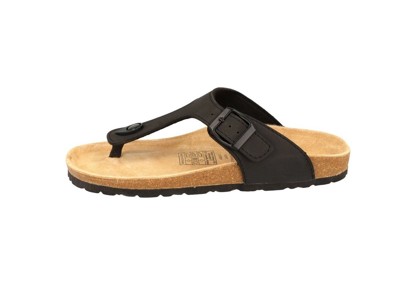 Cloxx »T67917 Damen Schuhe Zehentrenner Pantoletten Lederfußbett« Zehentrenner