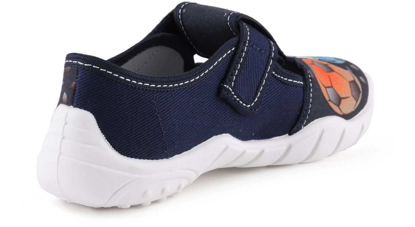 Ladeheid »Kinder Jungen Hausschuhe mit Klettverschluss und Einlegesohlen LAVI0006 (Schwarz Formel, 36 EU)« Hausschuh