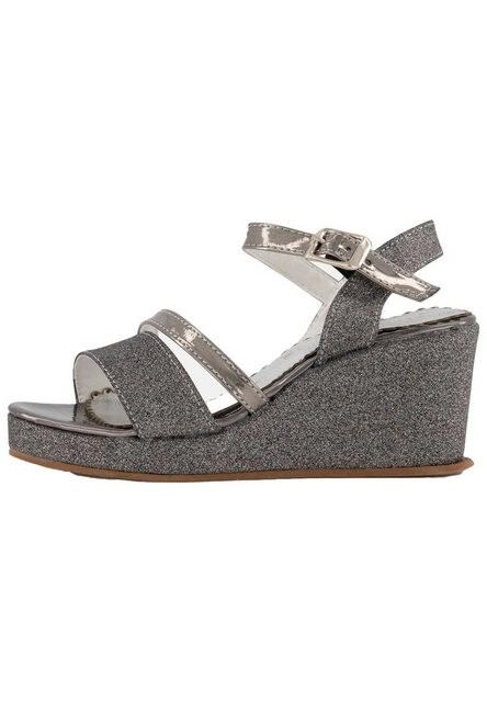Prestije »Riemensandalette mit Glitzer und Keilabsatz« Sandalette