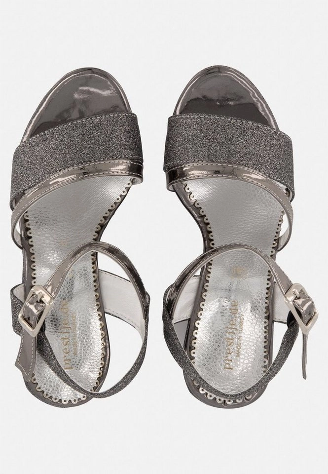 Prestije »Riemensandalette mit Glitzer und Keilabsatz« Sandalette