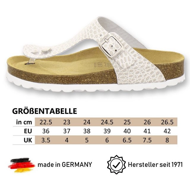 AFS-Schuhe »2107« Zehentrenner für Damen aus Leder mit Fussbett, Made in Germany