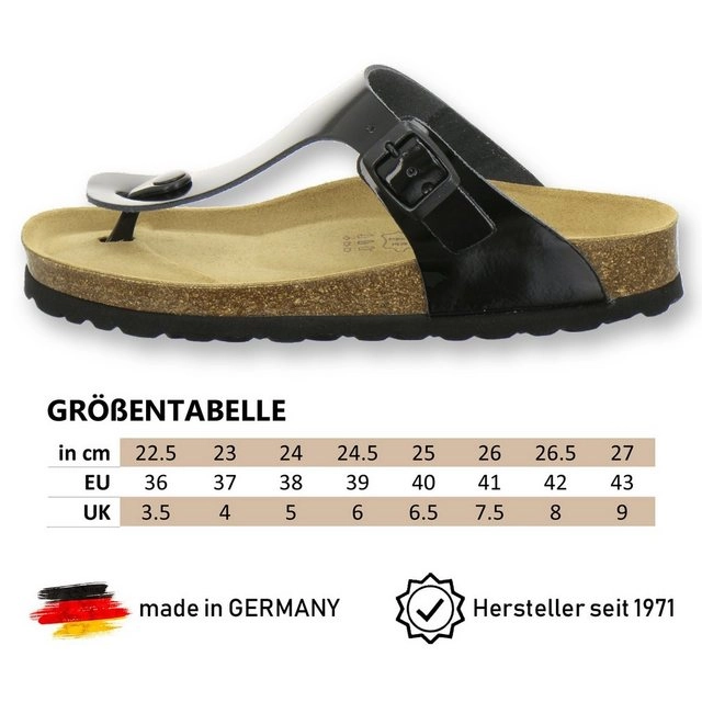 AFS-Schuhe »2107« Zehentrenner für Damen aus Leder mit Fussbett, Made in Germany