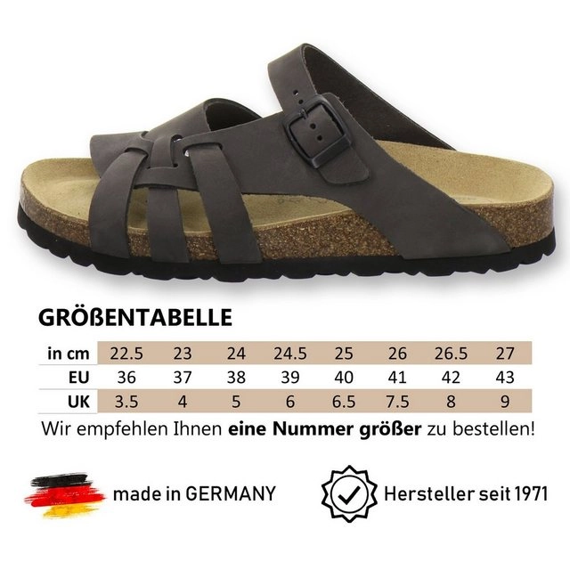 AFS-Schuhe »2122« Pantolette für Damen aus Leder mit Fussbett, Made in Germany