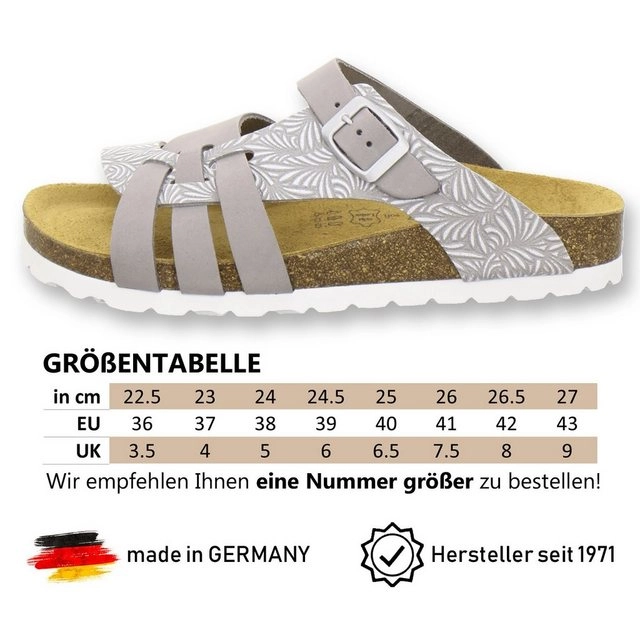 AFS-Schuhe »2122« Pantolette für Damen aus Leder mit Fussbett, Made in Germany