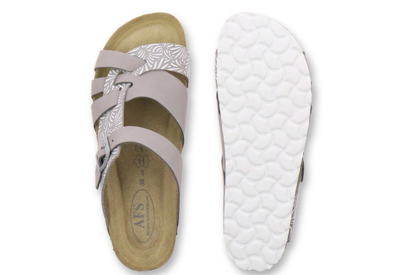 AFS-Schuhe »2122« Pantolette für Damen aus Leder mit Fussbett, Made in Germany