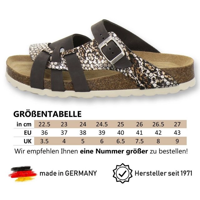 AFS-Schuhe »2122« Pantolette für Damen aus Leder mit Fussbett, Made in Germany