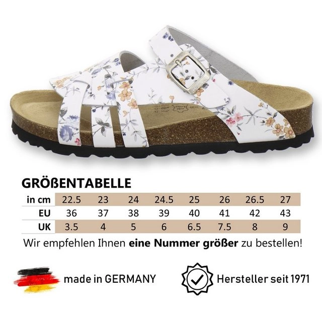 AFS-Schuhe »2122« Pantolette für Damen aus Leder mit Fussbett, Made in Germany