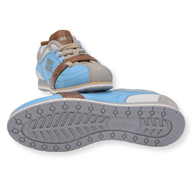 Kamo-Gutsu »Kamo-Gutsu Tortora+Cielo Damen Sneaker« Sneaker Wechselfussbett