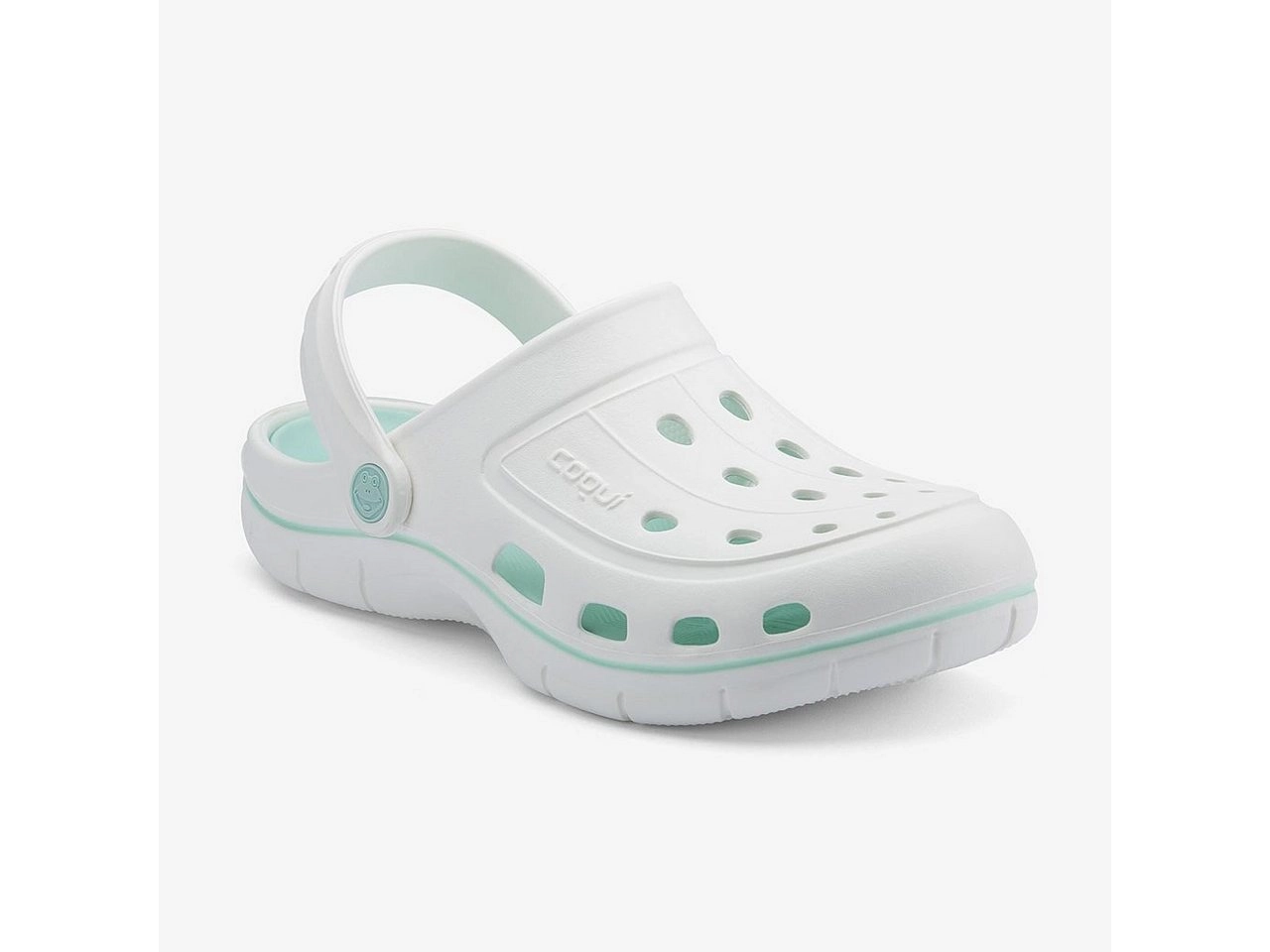 Coqui »Clogs für Damen COQUI JUMPER White/Lt. mint 37« Clog