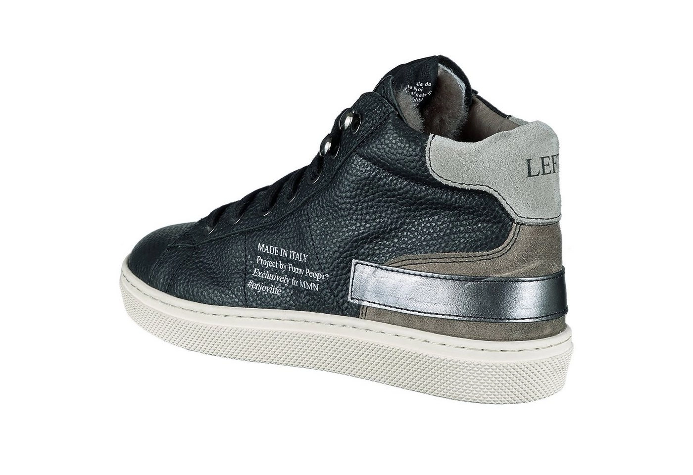 Momino »Momino Sneaker 4046 Wintersneaker Lammfell high top Leder Schwarz« Sneaker