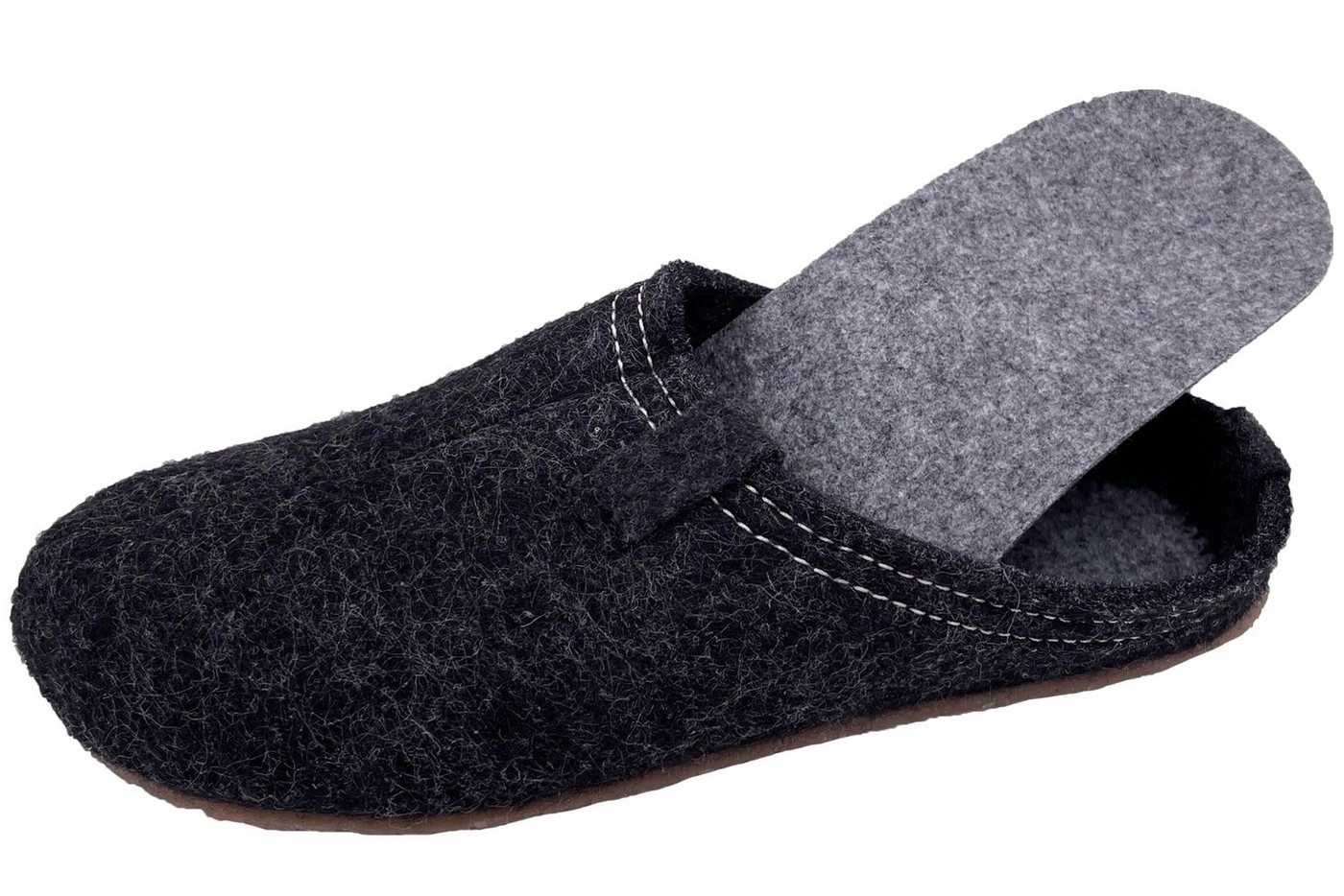 PADERO »Henno Pantoffel« Hausschuh Wollfiliz