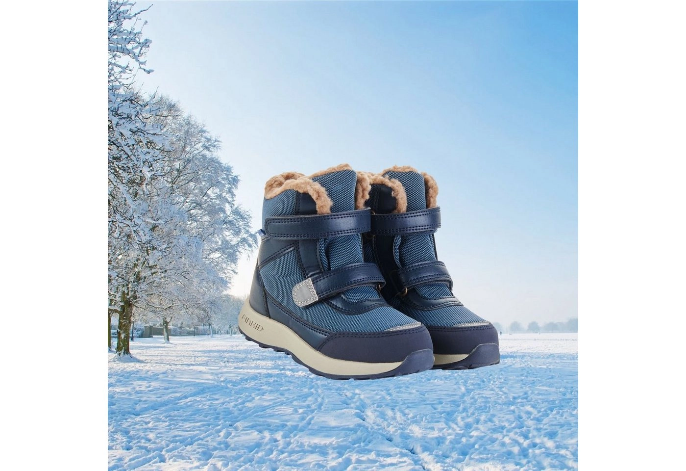 Finkid »Finkid Lappi Real Teal/Navy Winterschuhe« Winterstiefel Outdoorschuhe Bergstiefel Klettschuhe Winterschuhe Winterstiefel Kinderschuhe