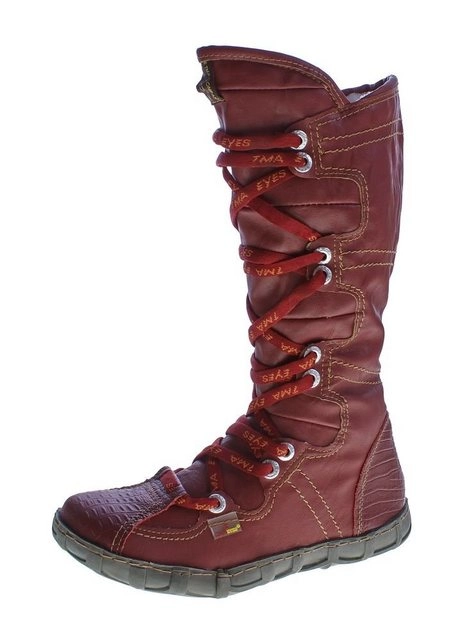 TMA »TMA Leder Winter Stiefel TMA 2018 Reptil Print« Stiefel Gefüttert, Reptil-Print, Herbst, Winter