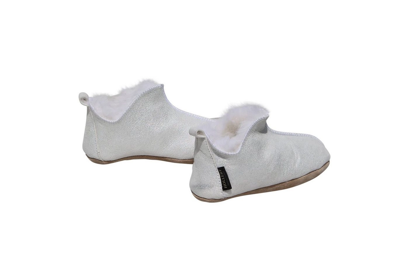 Hollert Hausschuh Bali Glitzer Kinder Hausschuhe gefüttert Bettschuhe