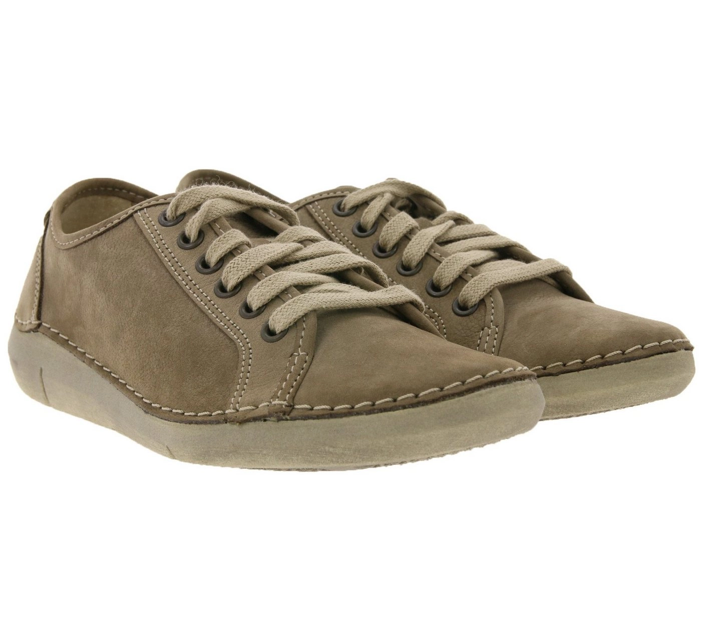WEINBRENNER »WEINBRENNER Halb-Schuhe bequeme Damen Echtleder Schnür-Schuhe Freizeit-Schuhe Braun« Sneaker