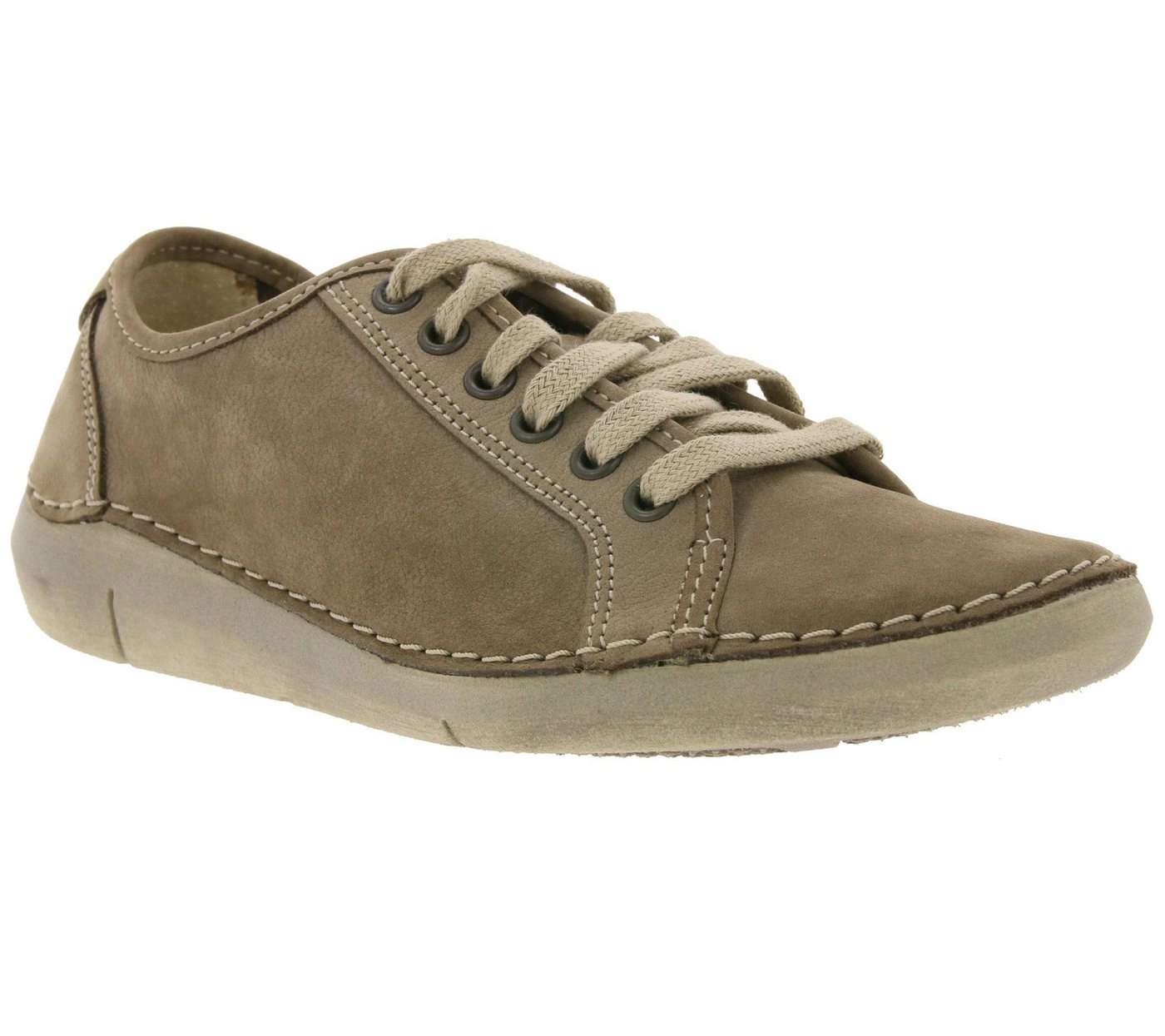 WEINBRENNER »WEINBRENNER Halb-Schuhe bequeme Damen Echtleder Schnür-Schuhe Freizeit-Schuhe Braun« Sneaker