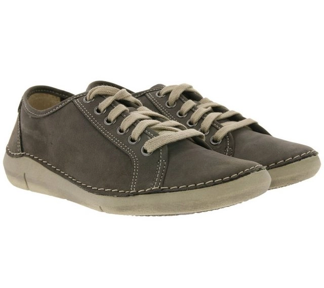 WEINBRENNER »WEINBRENNER Echtleder Schnür-Schuhe zeitlose Halb-Schuhe für Damen Freizeit-Schuhe Dunkelbraun« Sneaker