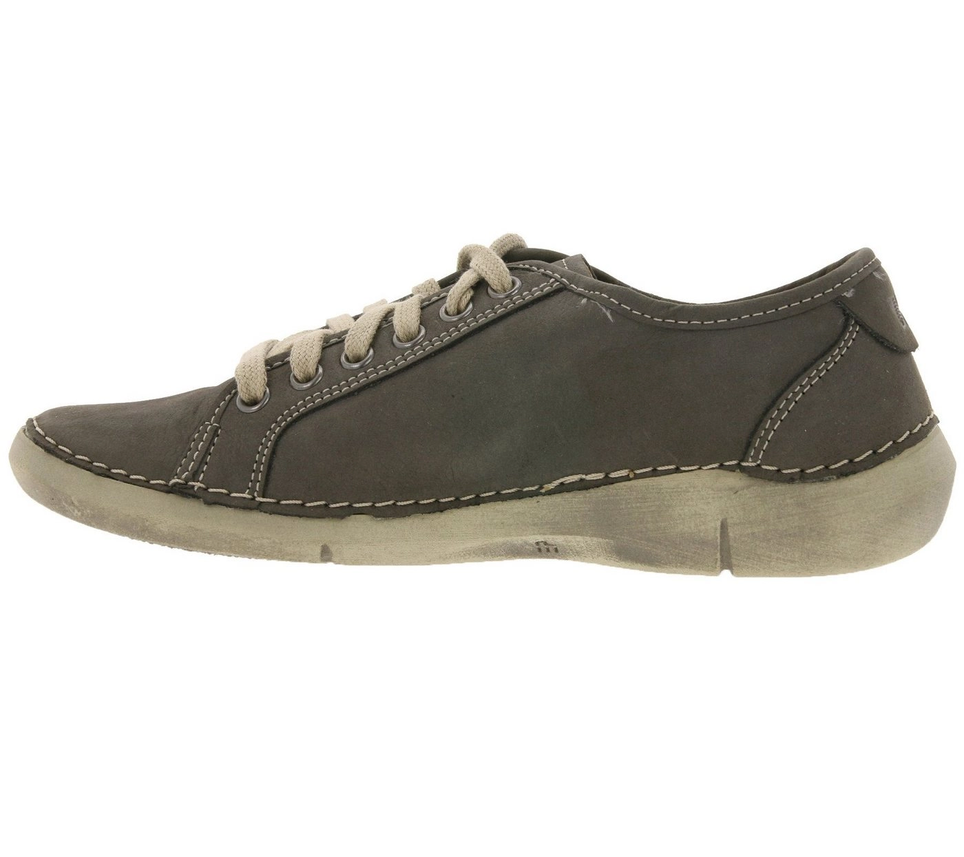 WEINBRENNER »WEINBRENNER Echtleder Schnür-Schuhe zeitlose Halb-Schuhe für Damen Freizeit-Schuhe Dunkelbraun« Sneaker