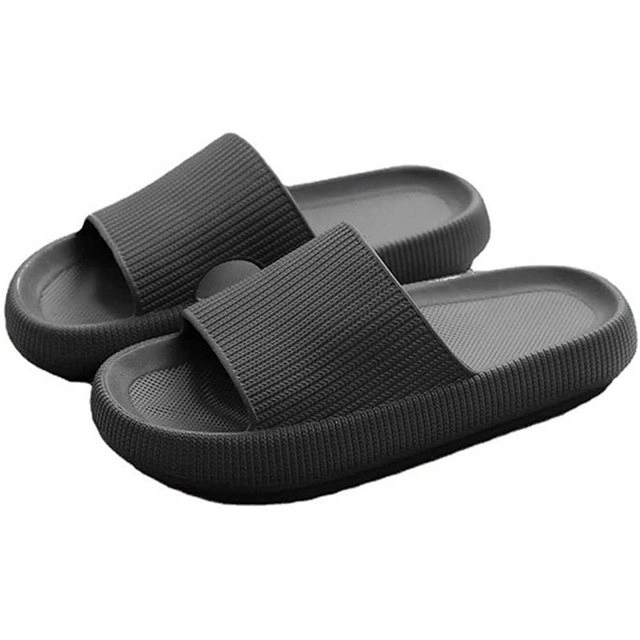 Jormftte »Herren Damen Super Weich Hausschuhe Badeschuhe Pantoffeln Badeschlappen rutschfeste Unisex Strand Sandalen Indoor Slippers Dicke« Hüttenschuhe (Satz, Ein Paar Hausschuhe) Rutschfest
