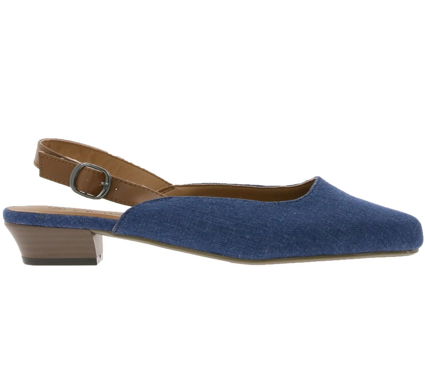 CITY WALK »City WALK Absatz-Schuhe modische Damen Sling-Pumps im Jeans Look 69488462 Stilettos Blau« Slingpumps