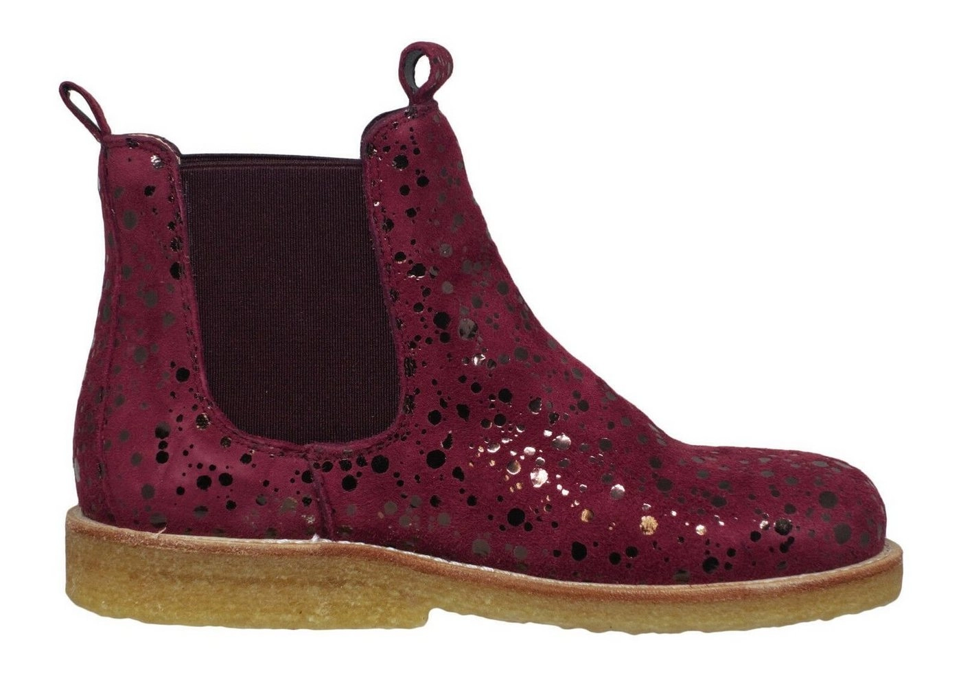 Angulus »Angulus 2191 Chelsea Boots komplett Leder Stiefeletten Bordeaux« Schnürstiefelette