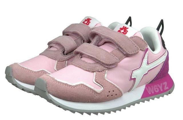 W6YZ »W6YZ Sneakers Low Mädchen Schuhe Klett Rosa« Sneaker