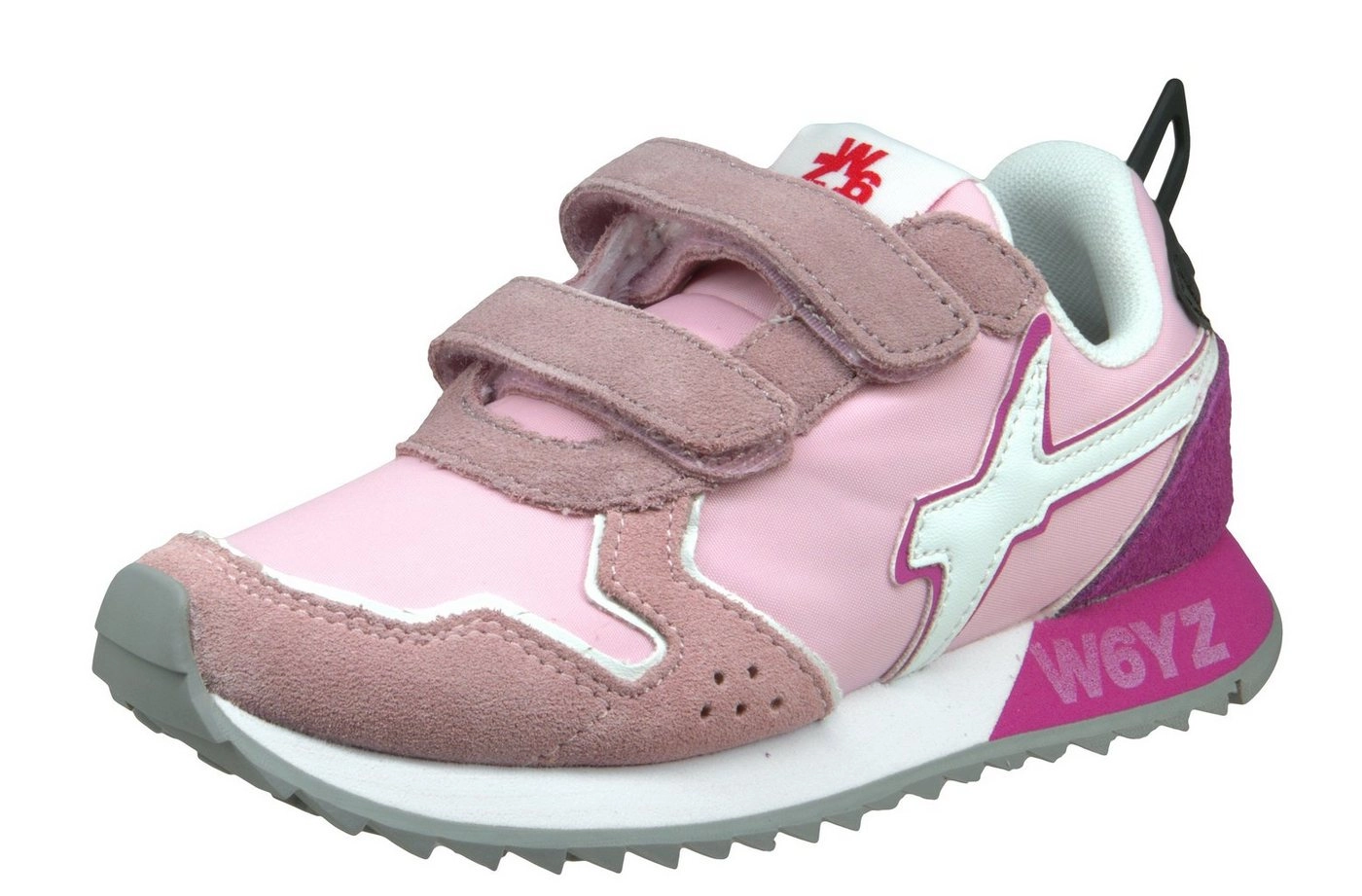 W6YZ »W6YZ Sneakers Low Mädchen Schuhe Klett Rosa« Sneaker