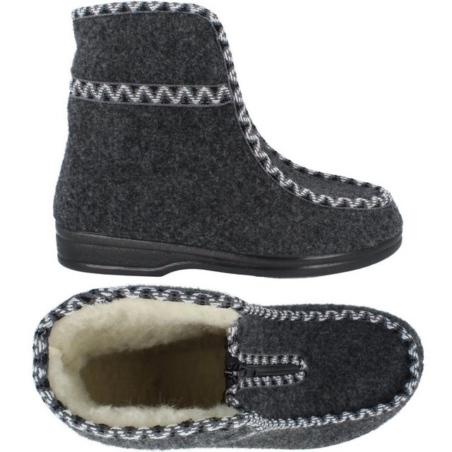 filsko »Winter HausSchuhe für Damen« Hausschuh HüttenSchuhe, aus Filz, mit Schafwolle gefüttert