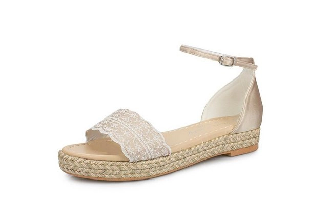 White Lady »857 taupe - Boho Brautschuhe« Sandalette