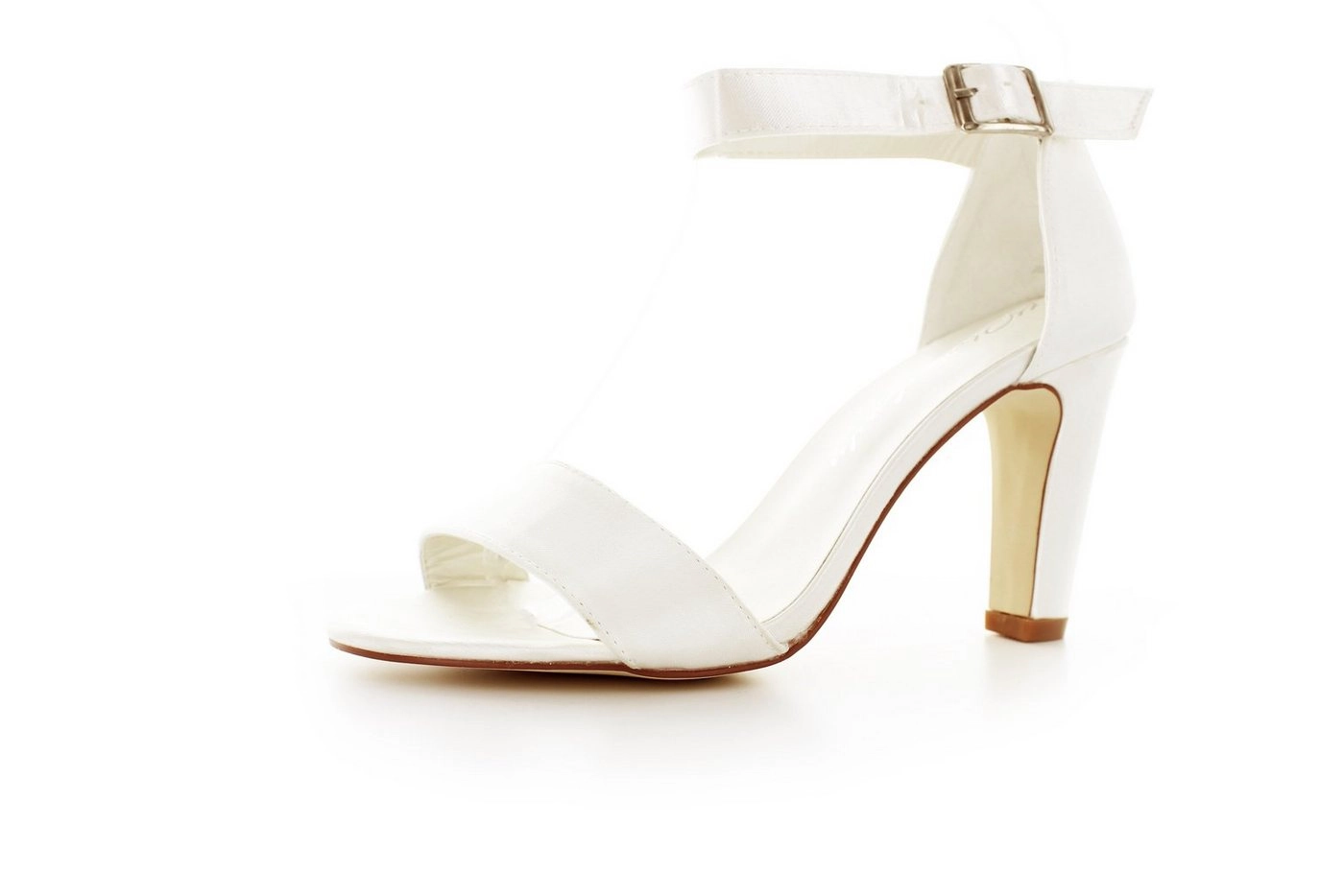 White Lady »887 ivory Satin - einfärbbarer Brautschuh« Sandalette