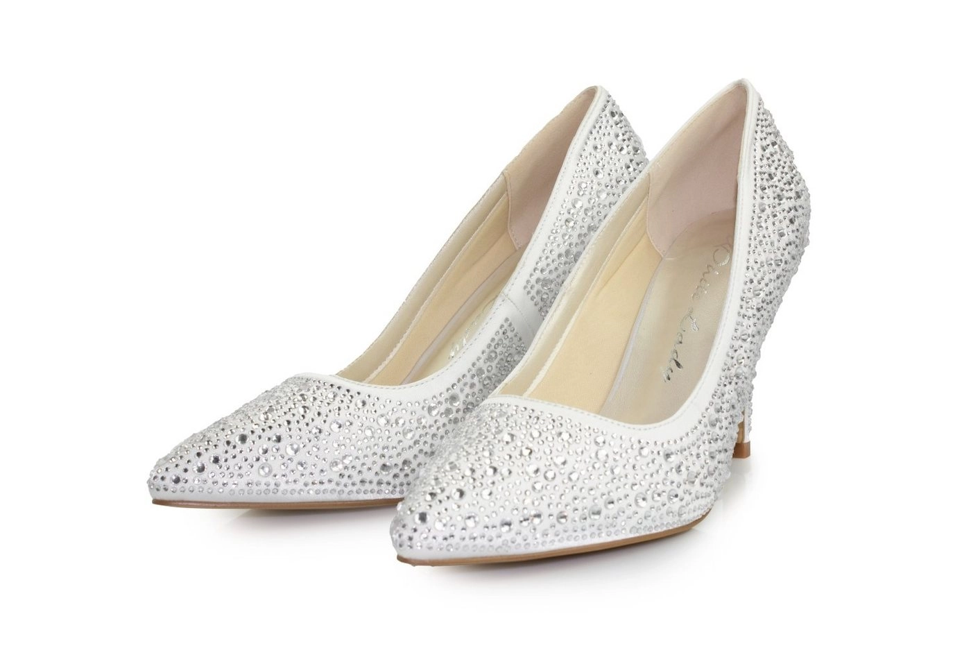 White Lady »920 zirkonia Satin-Strass - Pumps« Pumps