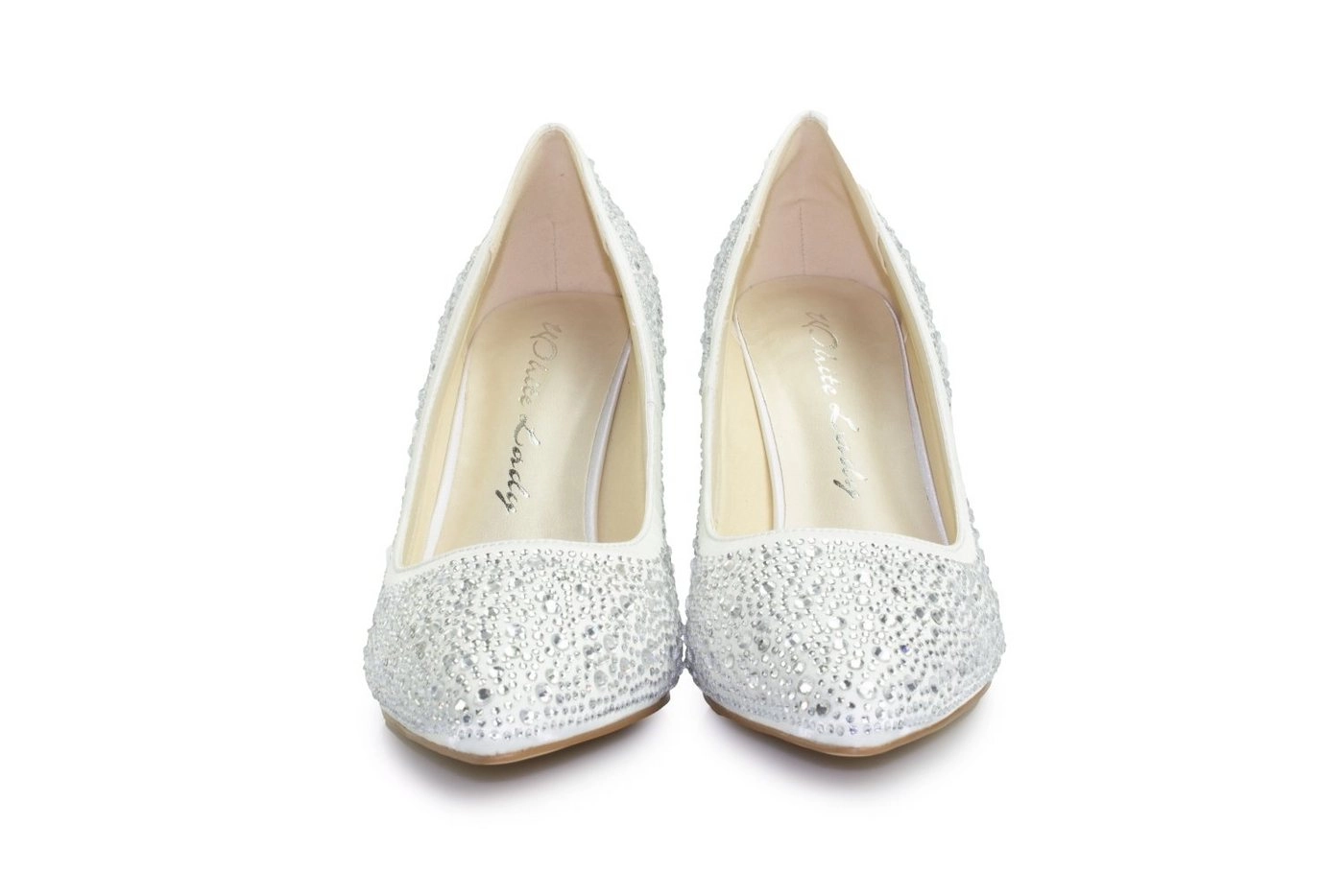 White Lady »920 zirkonia Satin-Strass - Pumps« Pumps