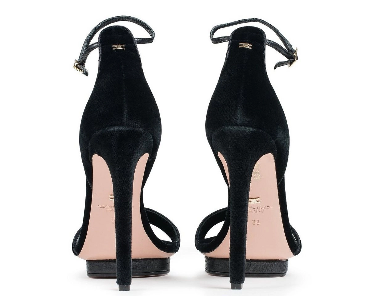 ELISABETTA FRANCHI »Samt-Sandaletten« High-Heel-Stiefelette