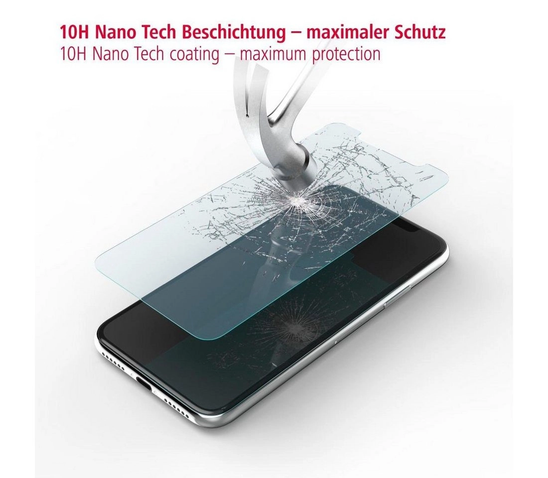 Hama »Displayschutzglas für iPhone 6/6s/7/8/SE 20, mit Blaufilter, antibakterielles Schutzglas«, Displayschutzglas, Displayschutz mit Blaufilter