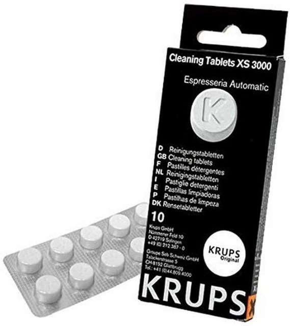 Krups »XS3000« Reinigungstabletten (für alle Kaffeevollautomaten von Krups, 10 Stück, hygienische Komplett-Reinigung, einfache Verwendung)