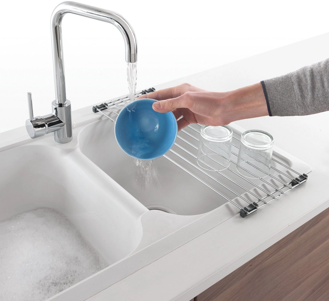Metaltex Geschirrständer »Sink-Tex«, Abtropfgitter für das Spülbecken, Metall