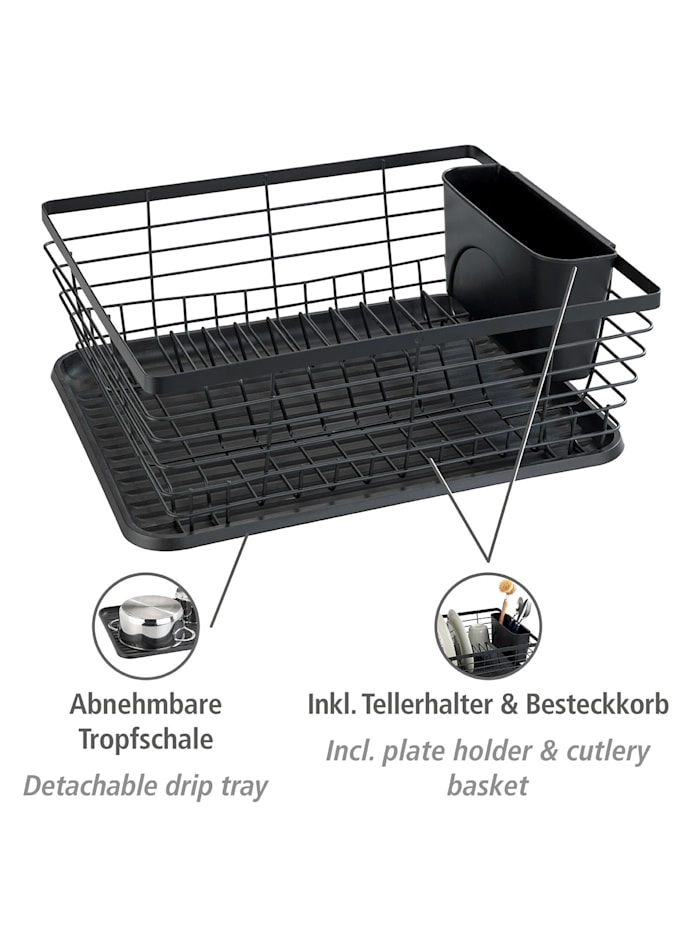 WENKO Trockenständer »Drip Schwarz«, pulverbeschichtetes Metall