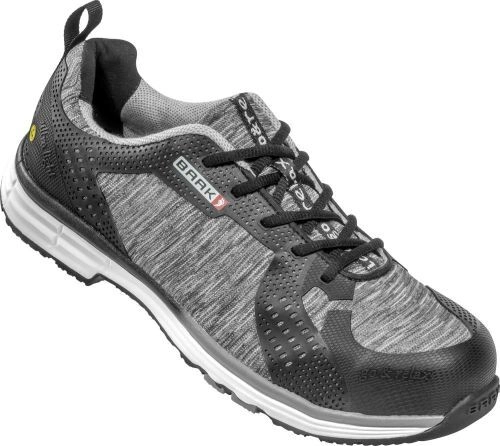 Baak »Sicherheitsschuh Conner Gr.42 grau mell. Textilmaterial S1 SRC ESD EN20345 BAAK nach DIN EN ISO 20345 · S1 SRC ESD · Obermaterial: atmungsaktives Textilmaterial mit abriebfester CPU-Applikation · weiche Schaftpolsterung und klimaregulierendes Textil